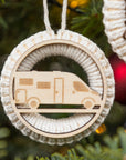 DIY Makramee Weihnachtsanhänger »Camping«
