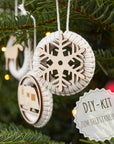 DIY Makramee Weihnachtsanhänger »Camping«