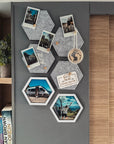 Wand-Bilderrahmen Hexagon - 2er Set
