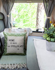 Deko-Kissen-Hülle »Home Is Where The Stellplatz Is«