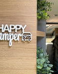 Holz-Schriftzug Happy Camper