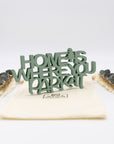 Holz-Schriftzug Home Is Where You Park It