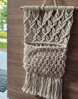 Makramee Wandtasche im Boho-Stil »Natur«