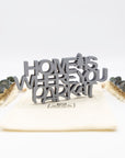 Holz-Schriftzug Home Is Where You Park It