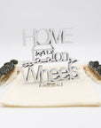 Holz-Schriftzug Home On Wheels