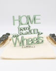 Holz-Schriftzug Home On Wheels