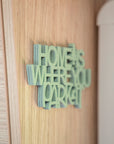 Holz-Schriftzug Home Is Where You Park It