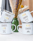 Emaille Tassen »Camper Familie«