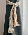 2er Set Makramee-Raffhalter mit Bommel »Natur«